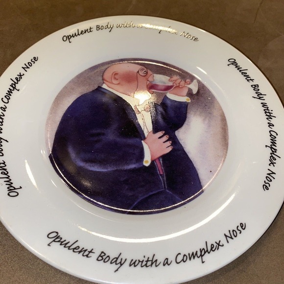 Plates (5) Erika Oller House Of Prill Dessert Salad Plates Wine Coffee LOT - Picture 5 of 8